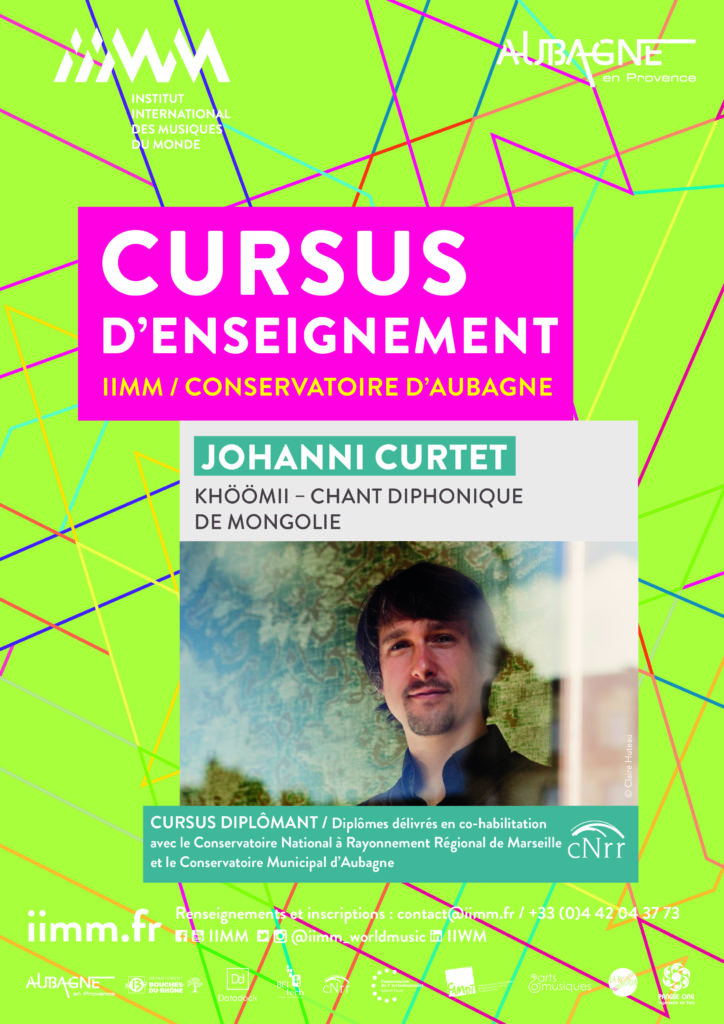 cursus d'enseignement IIMM 2021/2022 Johanni CURTET Khöömi chant diphonique de Mongolie