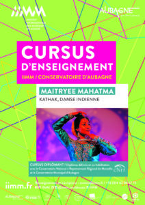 cursus d'enseignement IIMM 2021/2022 Maitryee MAHATMA Kathak, danse indienne